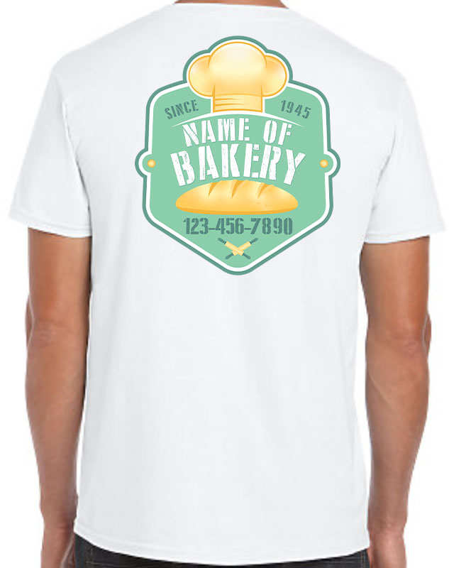Bakery Chef Company Shirts - Full Color with back imprint