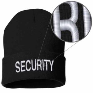 Embroidered Security Beanie
