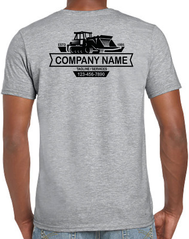 Bulldozer Company Shirts with back imprint
