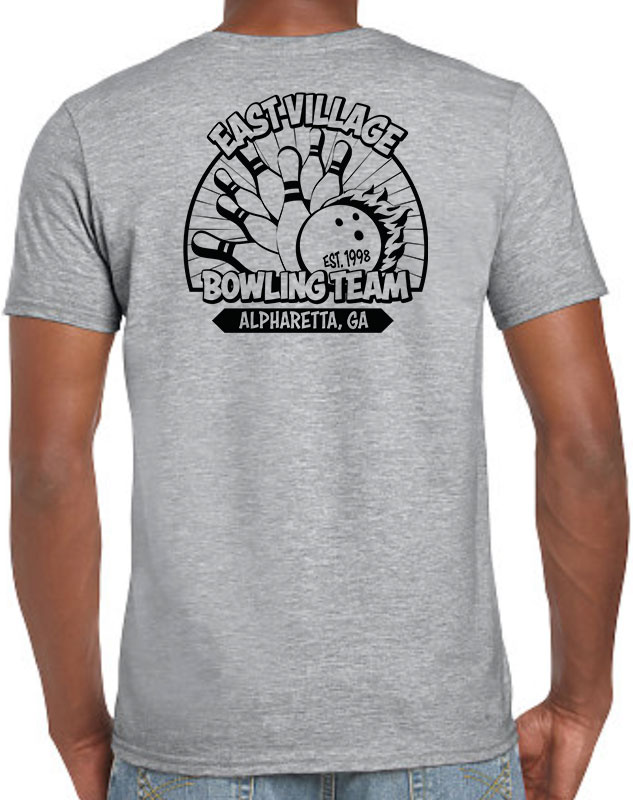 Bowling League Team Shirts with back imprint