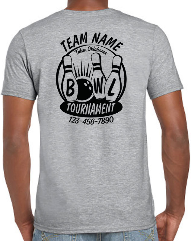 Bowling Tournament Team Shirts with back imprint