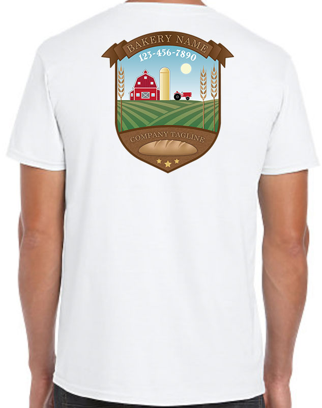 Farm to Bakery Company Shirts - Full Color with back imprint