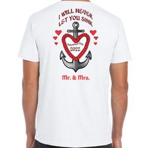 Custom Mr & Mrs Valentines Shirts - Full Color
