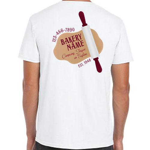 Bakery Shirt with Rolling Pin Dough Logo