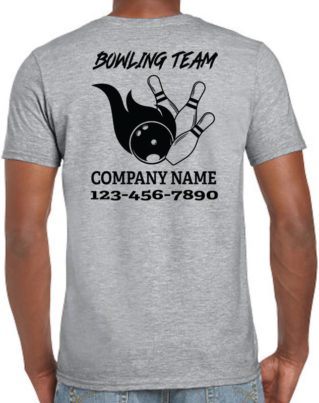 Company Bowling Team Shirts with back imprint