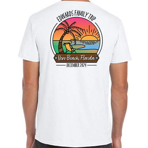 Beach Vacation Family Shirts - Full Color