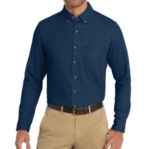 Custom Long Sleeve Value Denim Shirt