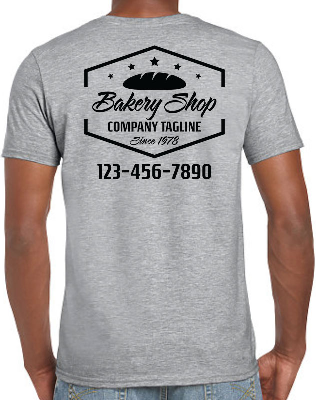Bread Bakery Company Shirts with back imprint