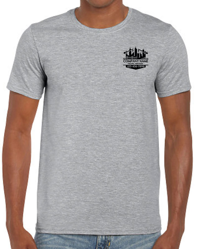 City Construction Company Shirts with front left imprint
