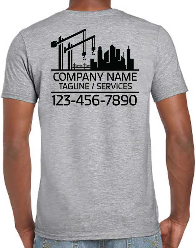 Commercial Builder Company Shirts with back imprint