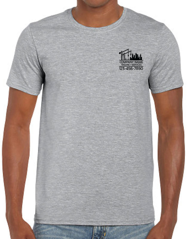 Commercial Builder Company Shirts with front left imprint