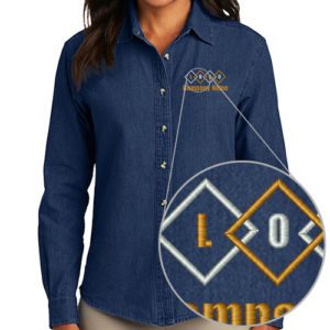 Ladies Long Sleeve Value Denim Shirt