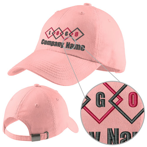 Ladies Washed Pink Cap