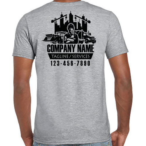 City Construction Worker Company Shirts