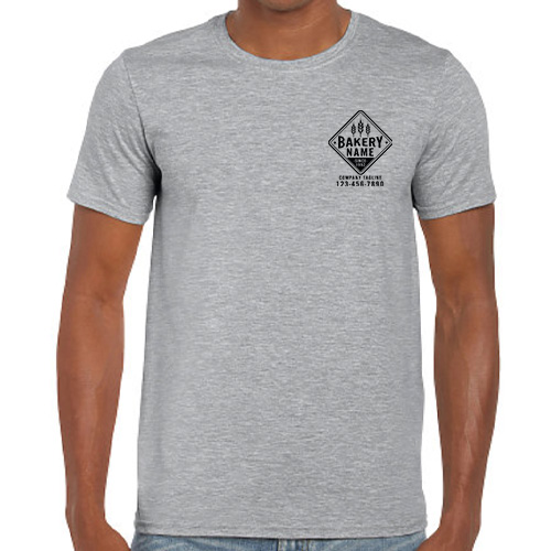 Company Shirts for Bakeries with front left imprint
