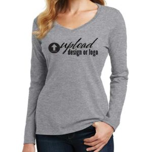 Ladies Long Sleeve V-Neck