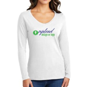 Ladies Long Sleeve V-Neck