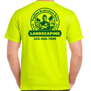 Landscaper Landscaping Crew Uniforms with back imprint