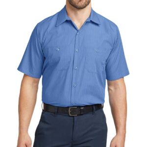 Red Kap Striped Industrial Work Shirt