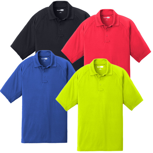 CornerStone Lightweight Snag-Proof Polo in black, red, blue and safety green