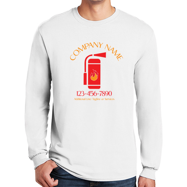 Long Sleeve Fire Prevention Company T-Shirts
