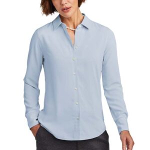 Brooks Brothers Women’s Full-Button Satin Blouse