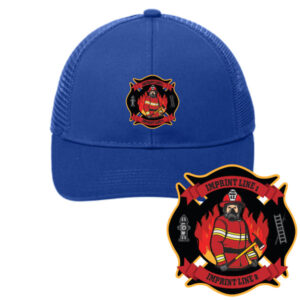 Firefighter Cap with Maltese Cross & Fireman Logo