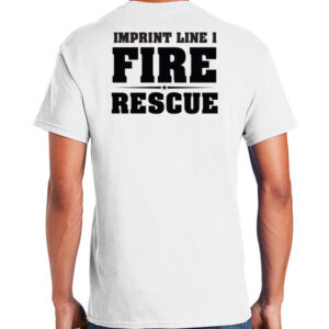 Custom Printed Fire Rescue T-Shirt