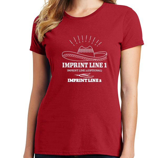 Ladies Customizable Mexican Cuisine Staff Shirts