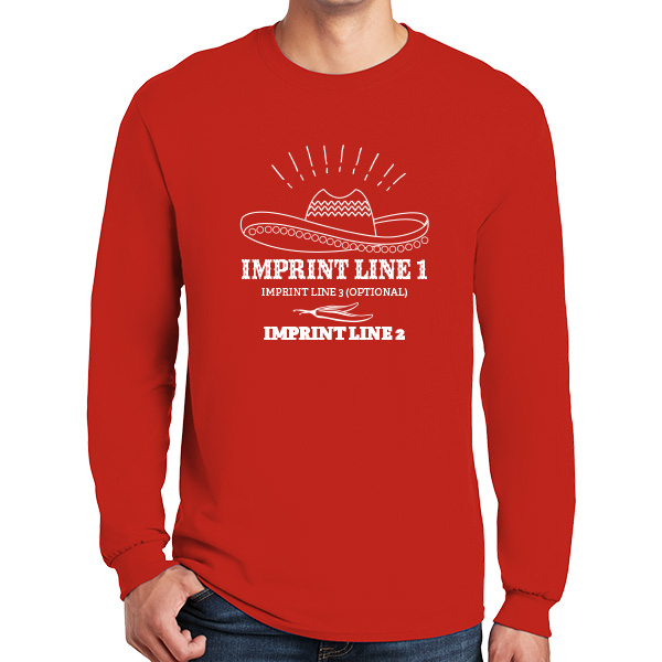 long sleeve Customizable Mexican Cuisine Staff Shirts