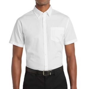 Port Authority Short Sleeve Carefree Poplin Shirt